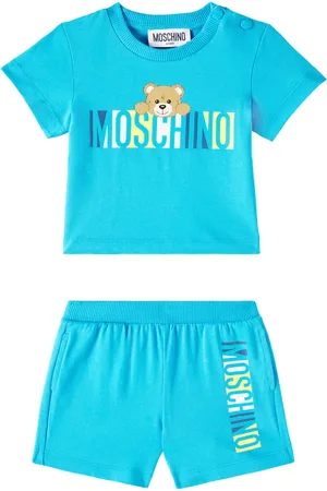 Moschino Baby - T-shirt e shorts in jersey di cotone