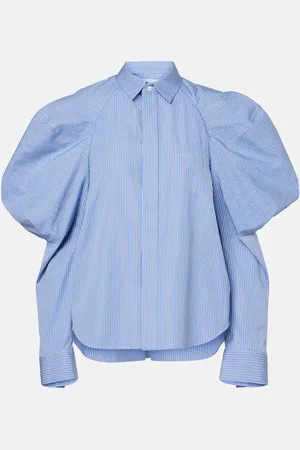 SACAI Camicia in popeline di cotone a righe