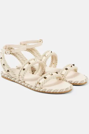 VALENTINO GARAVANI Sandali Rockstud Torchon con pelle