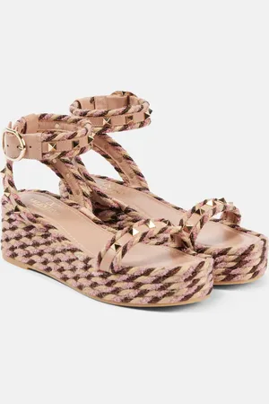 VALENTINO GARAVANI Sandali espadrillas Rockstud Torchon