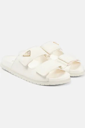 Prada Sandali in pelle con logo