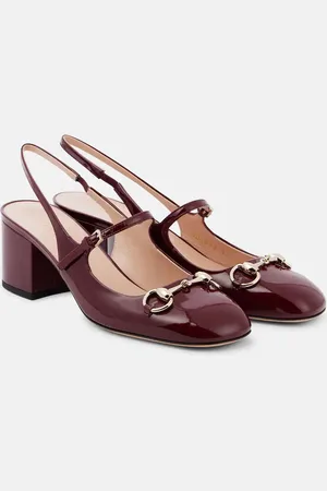 Gucci Pumps Mary Jane slingback Horsebit in vernice
