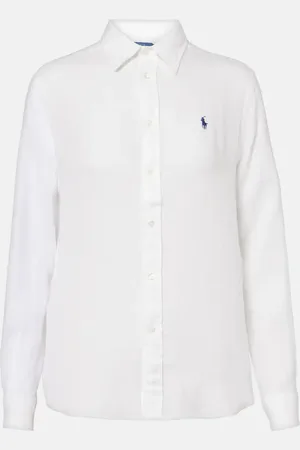 Ralph Lauren Camicia in lino con logo