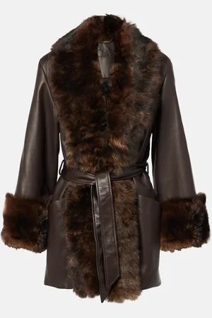 Chloé Chloé Giacca in pelle con shearling