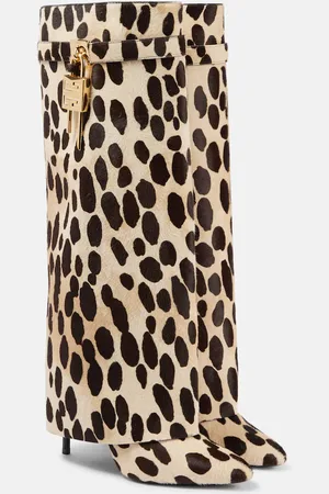 Givenchy Stivali Shark Lock in cavallino