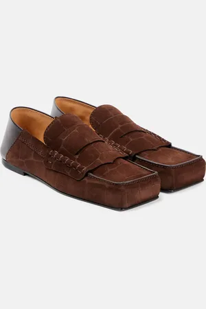 Jacquemus Mocassini Carré in suede e pelle