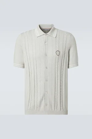 Brunello Cucinelli Polo in cotone a trecce