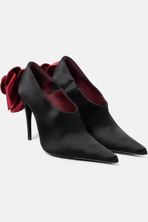MAGDA BUTRYM Pumps in raso con applicazione floreale