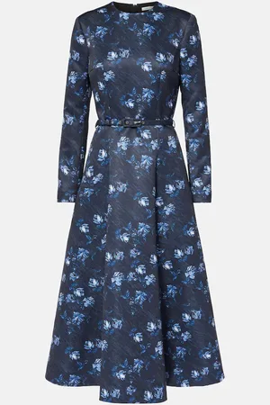 EMILIA WICKSTEAD Abito midi Capucine in faille di taffetà