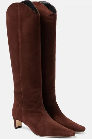 Staud Stivali Western Wally in suede
