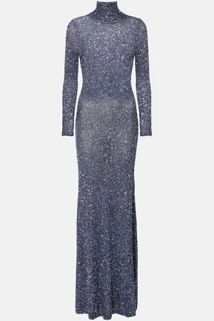 Balenciaga Abito lungo con paillettes