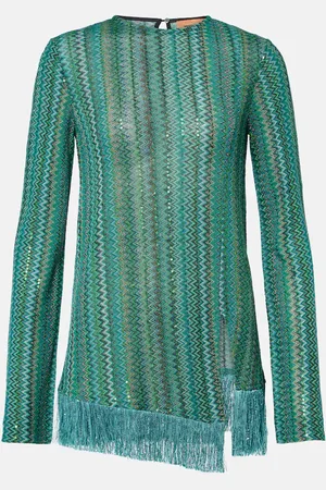 Missoni Top in misto cotone con frange