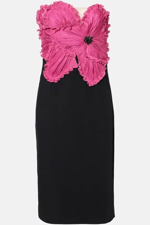 Costarellos Abito bustier Callula con cristalli