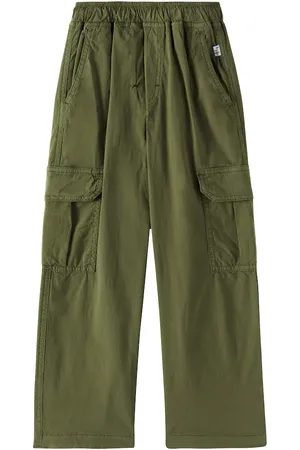 Il gufo Pantaloni regular in misto cotone