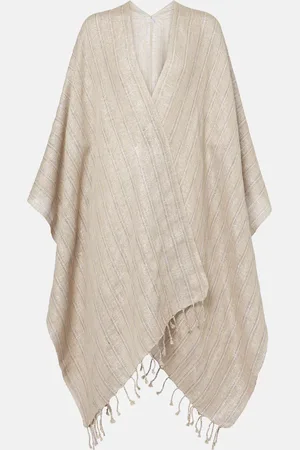Brunello Cucinelli Cardigan in misto lino con lamé