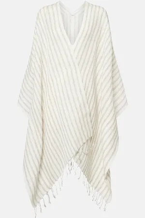 Brunello Cucinelli Cardigan in lino a righe