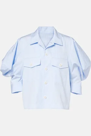 SACAI Camicia in popeline di cotone a righe