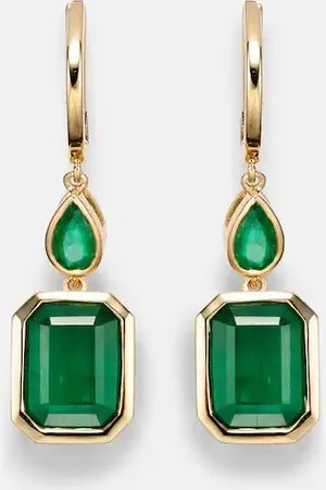 Shay Orecchini Illusion in 18kt con smeraldi