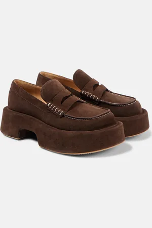 J.W.Anderson Mocassini in suede con platform