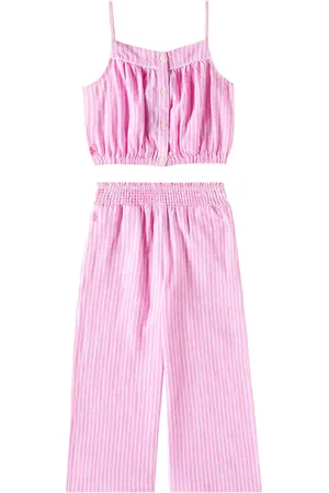 Ralph Lauren Top e pantaloni in lino e cotone