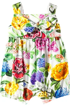Dolce & Gabbana Baby - Pagliaccetto in cotone con stampa