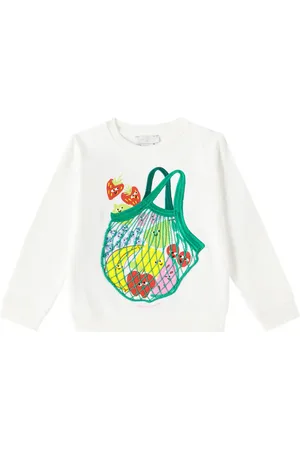 Stella McCartney Felpa in jersey di cotone con stampa