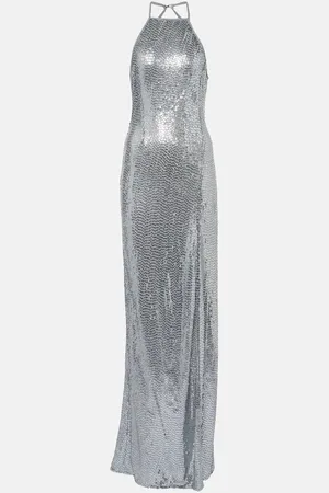 Ilkyaz Ozel Abito lungo Aether con paillettes