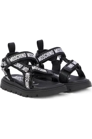 Moschino Sandali con pelle e logo