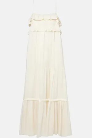 Chloé Chloé Abito midi in charmeuse di seta