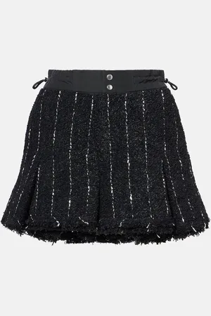 SACAI Shorts in tweed a righe