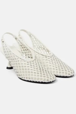 Proenza Schouler Pumps slingback Tee in mesh di pelle