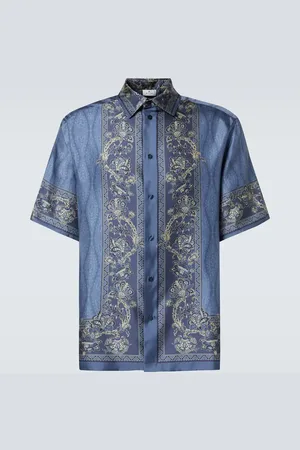 Etro Camicia bowling in seta con stampa