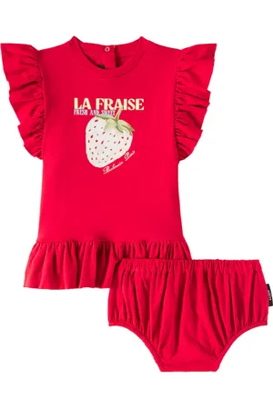 Balmain Baby - Abito in jersey di cotone con culottes
