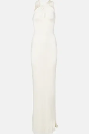Ilkyaz Ozel Abito lungo Maia con cut-out