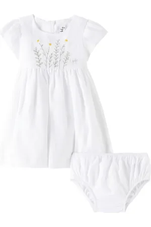 Il gufo Baby - Abito in lino