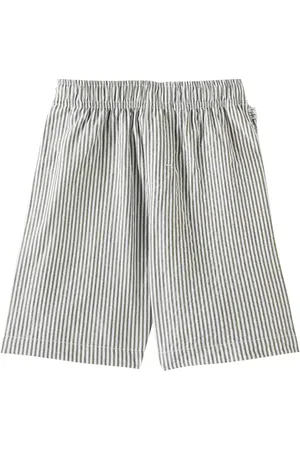 Il gufo Bermuda in cotone a righe