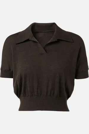 Khaite Polo Morgane in misto lana