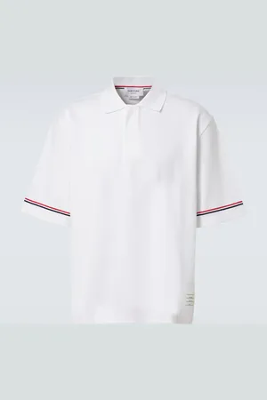 Thom Browne Polo RWB Stripe in cotone