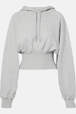 adidas Felpa in jersey di cotone cropped