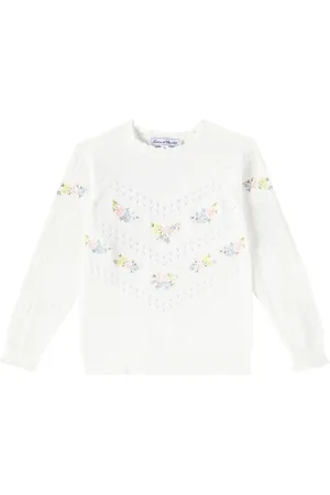 Tartine Et Chocolat Pullover in cotone pointelle