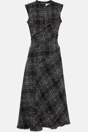 Erdem Abito midi in tweed di misto cotone