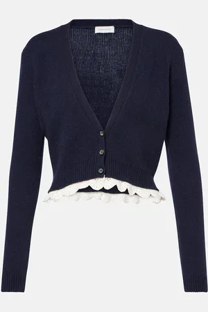 MAGDA BUTRYM Cardigan in cashmere con pizzo