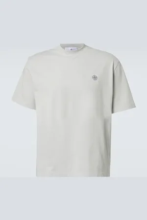 Stone Island T-shirt Compass in jersey di cotone