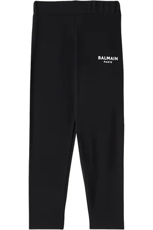 Balmain Leggings in jersey di misto cotone