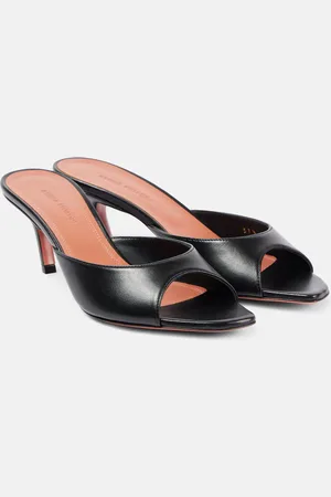 Amina Muaddi Mules Alexa 60 in pelle