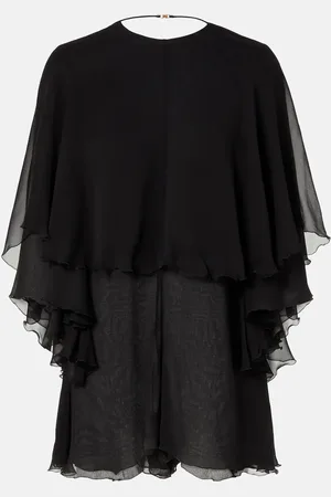Saint Laurent Jumpsuit corta in mussola di seta