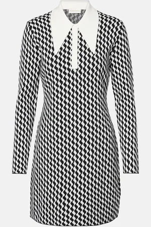 RIXO London Abito corto in misto cotone