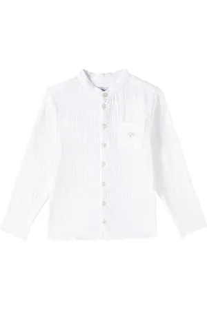 Tartine Et Chocolat Camicia in seersucker di cotone