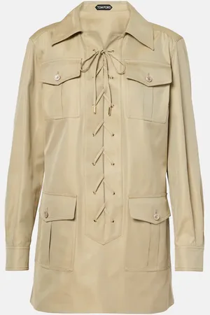 Tom Ford Abito corto Safari in cotone e seta