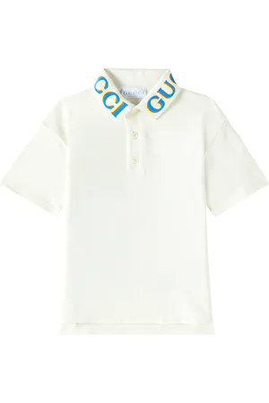 Gucci Polo in misto cotone con logo